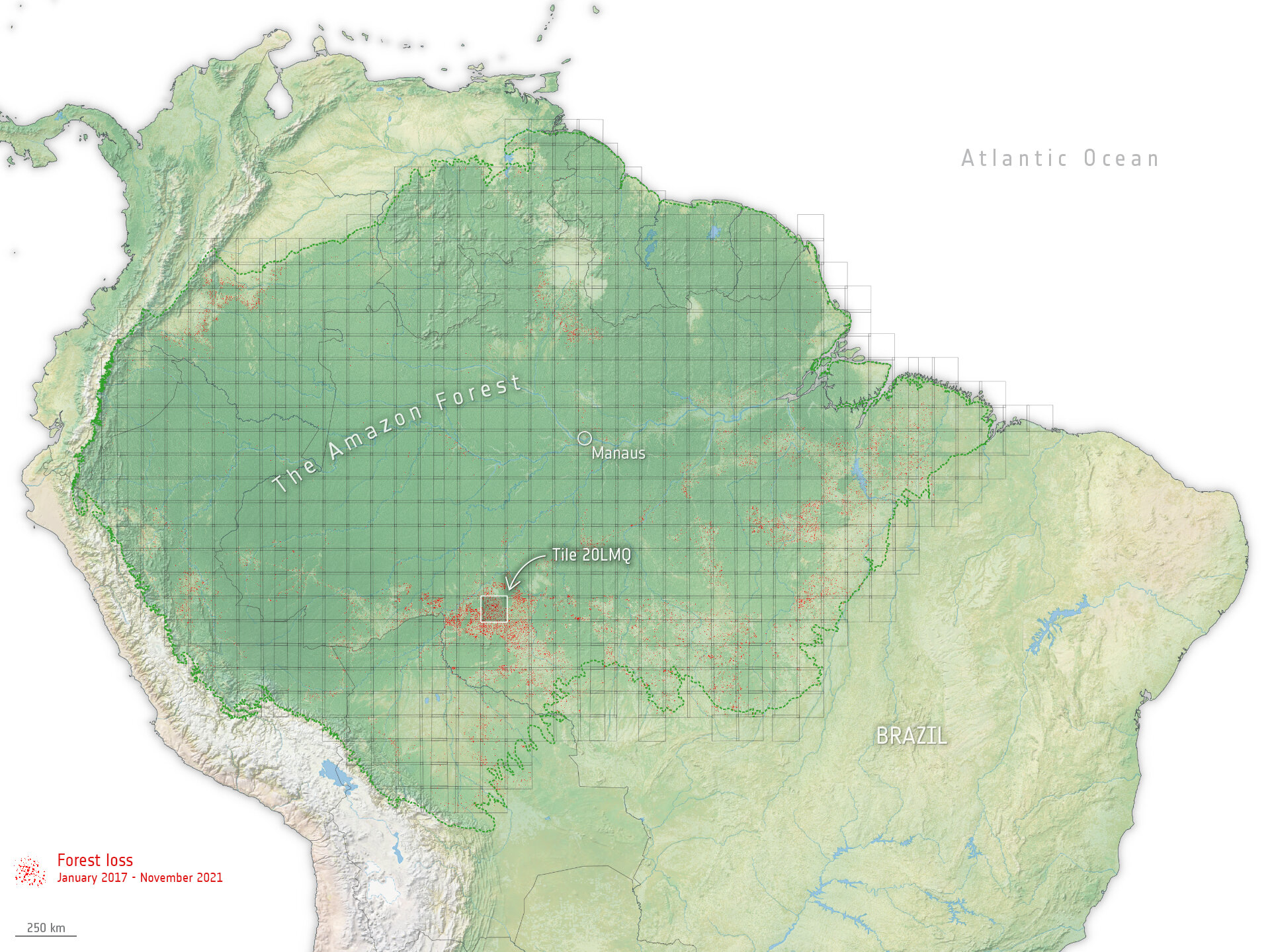 amazon deforestation map