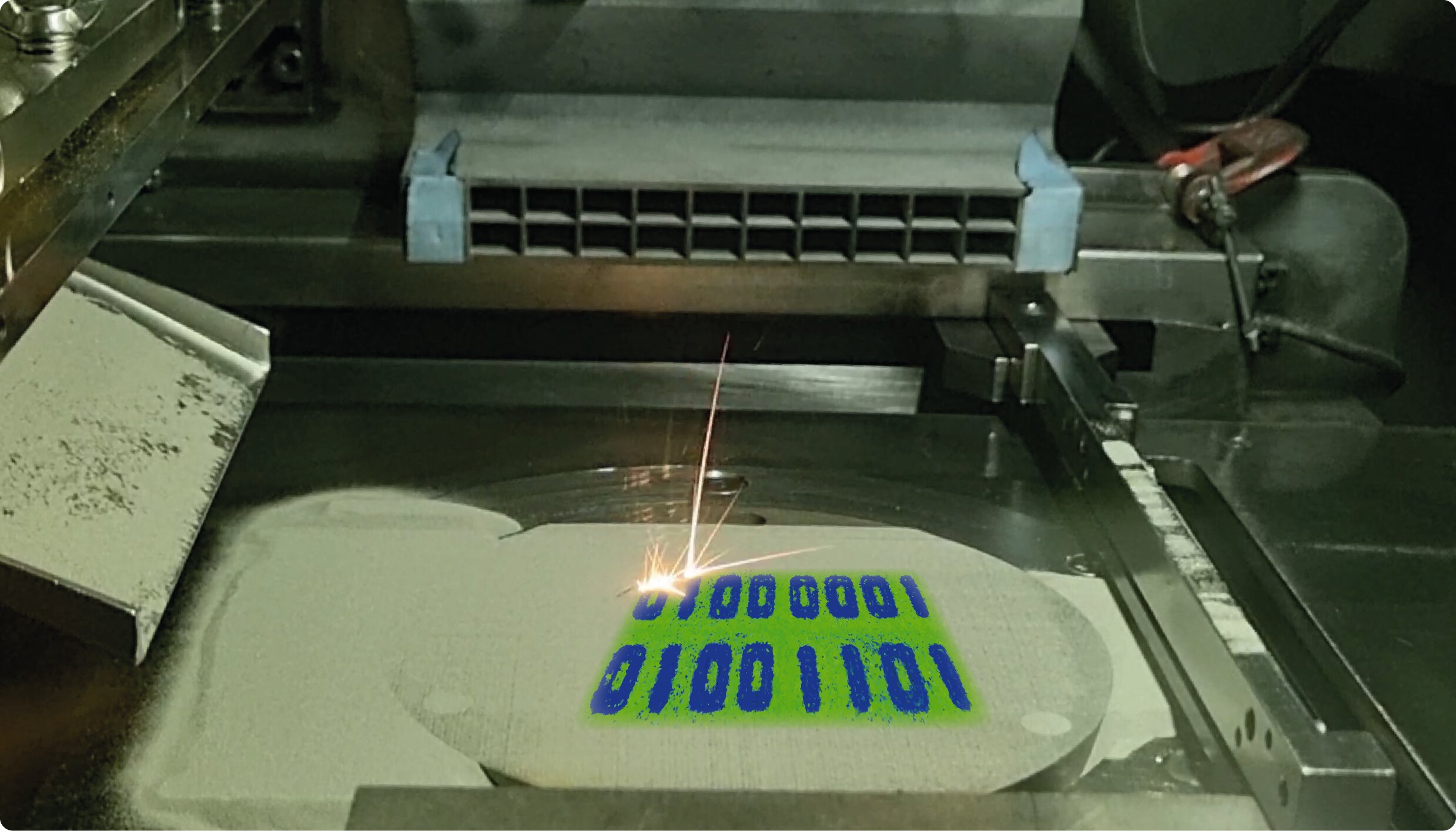 Using lasers to heat and strike 3D printed steel can help reduce costs