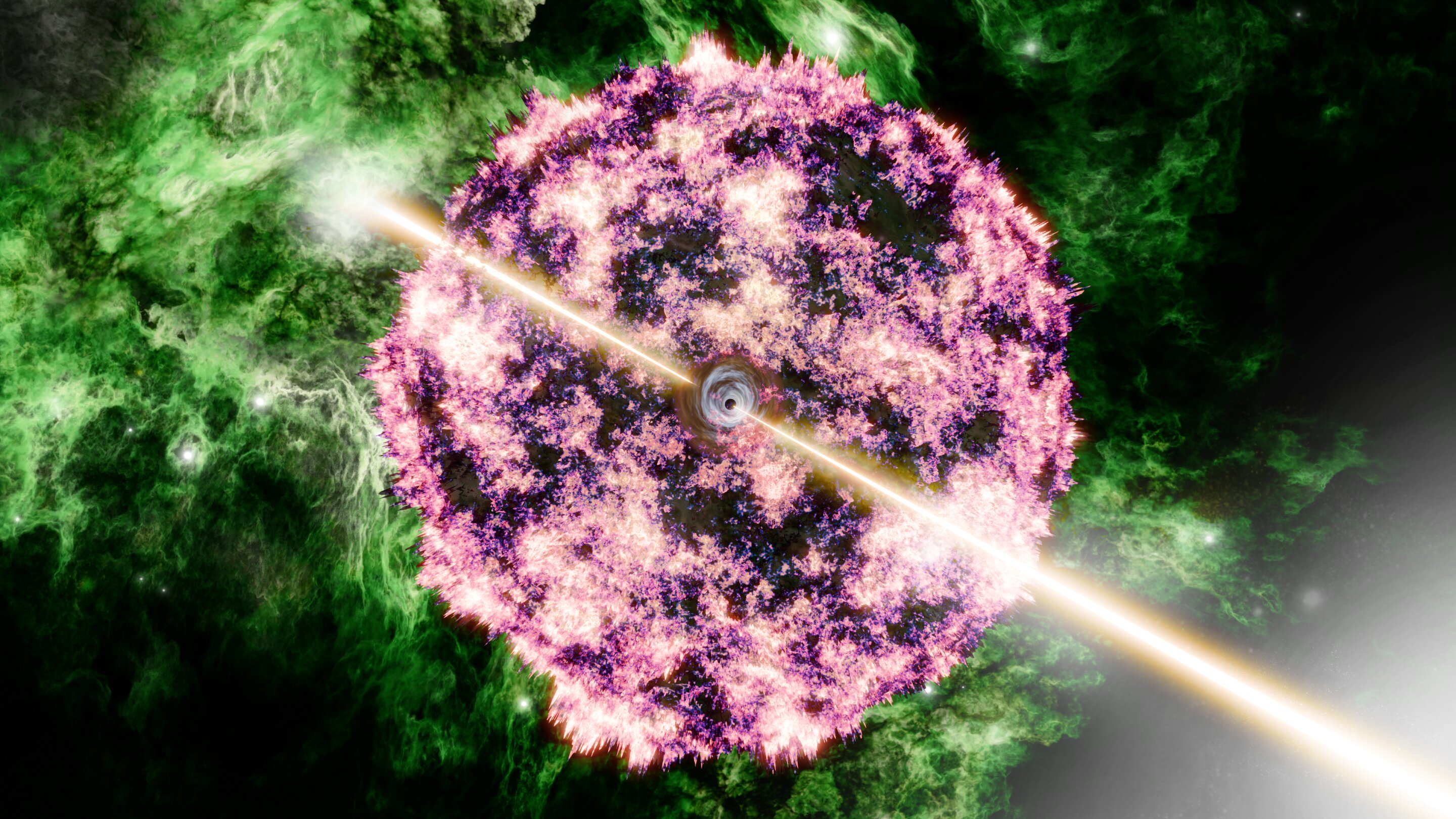 Des chercheurs confirment que le sursaut gamma le plus brillant de tous les temps provient de l’effondrement d’une étoile massive