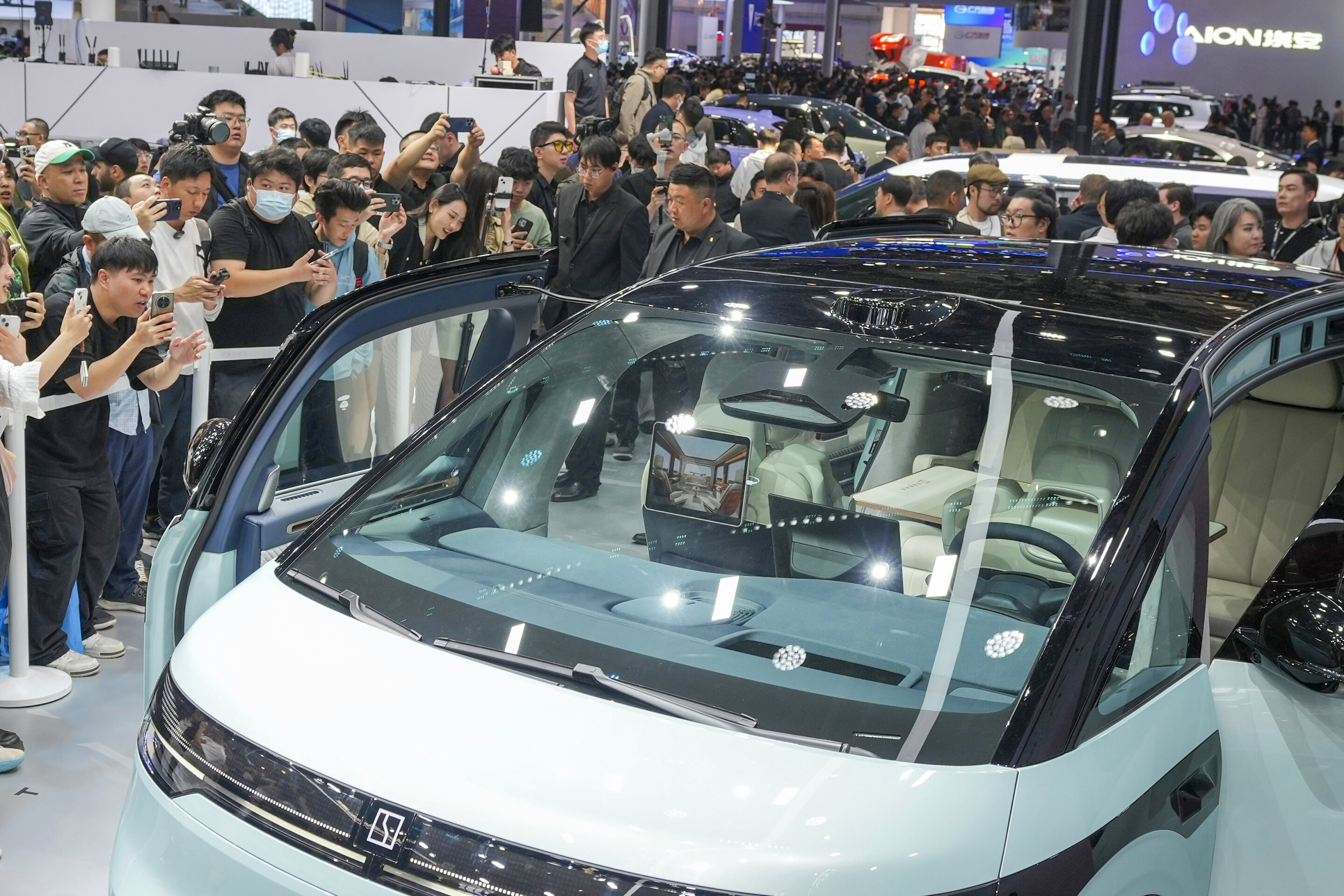 Electric cars and digital connectivity dominate at Beijing auto show