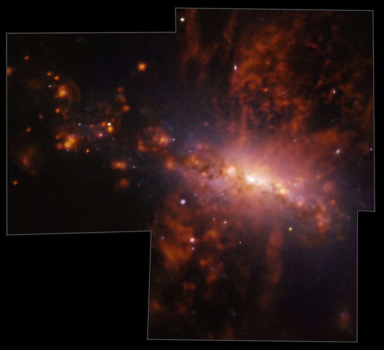#Giant galactic explosion exposes galaxy pollution in action