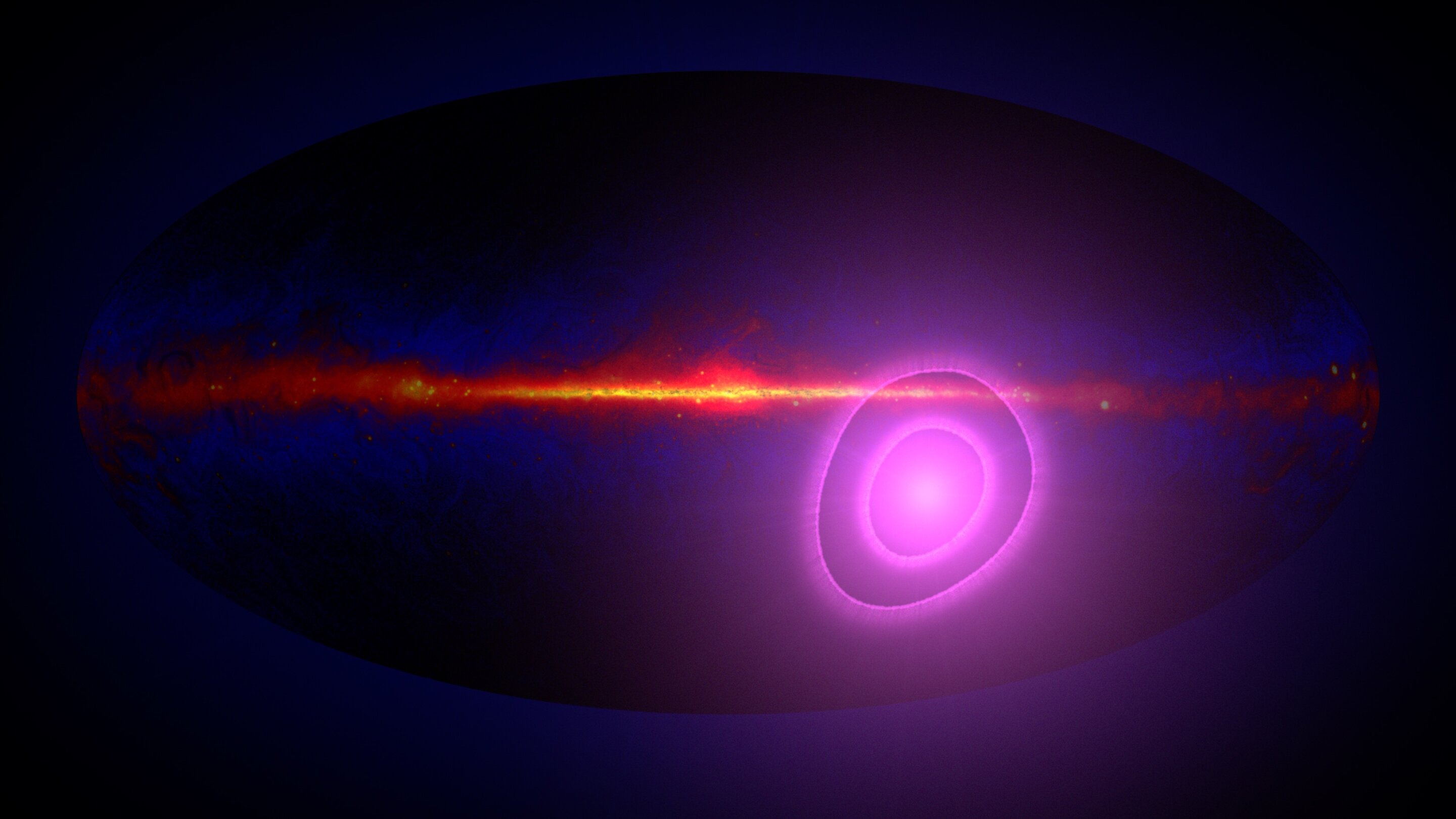 The Fermi Gamma-ray Space Telescope detects a surprising feature of gamma rays outside our galaxy