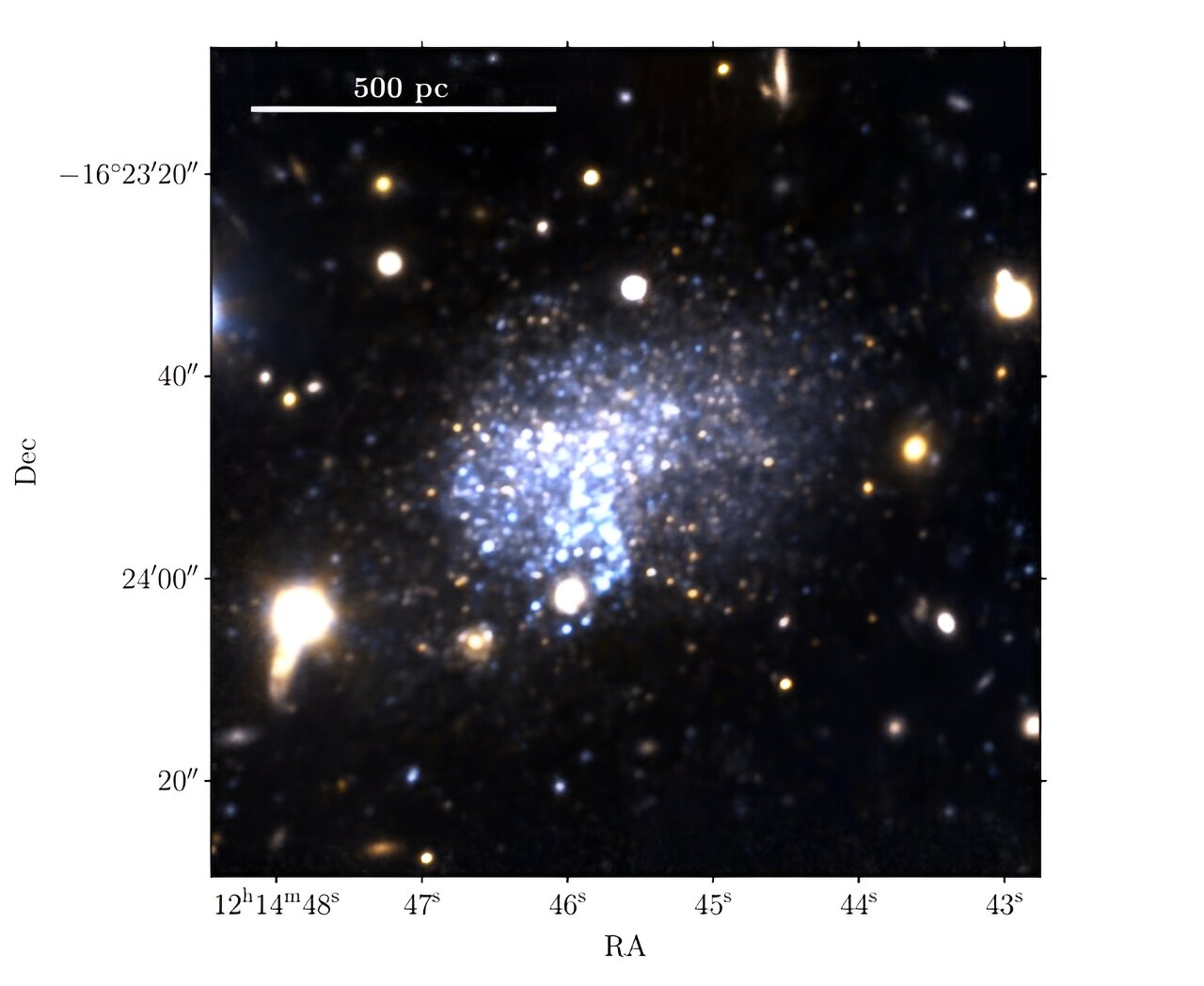 Entdeckung einer neuen Galaxie mit geringer Masse