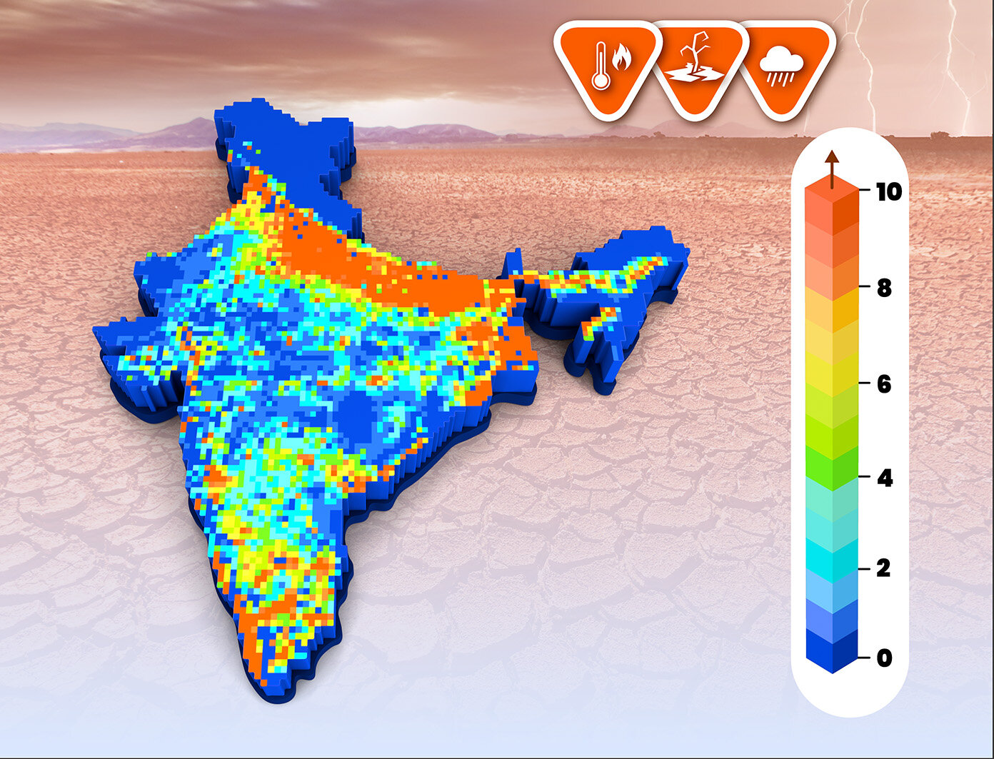 Research suggests that part of India will become a climate hotspot