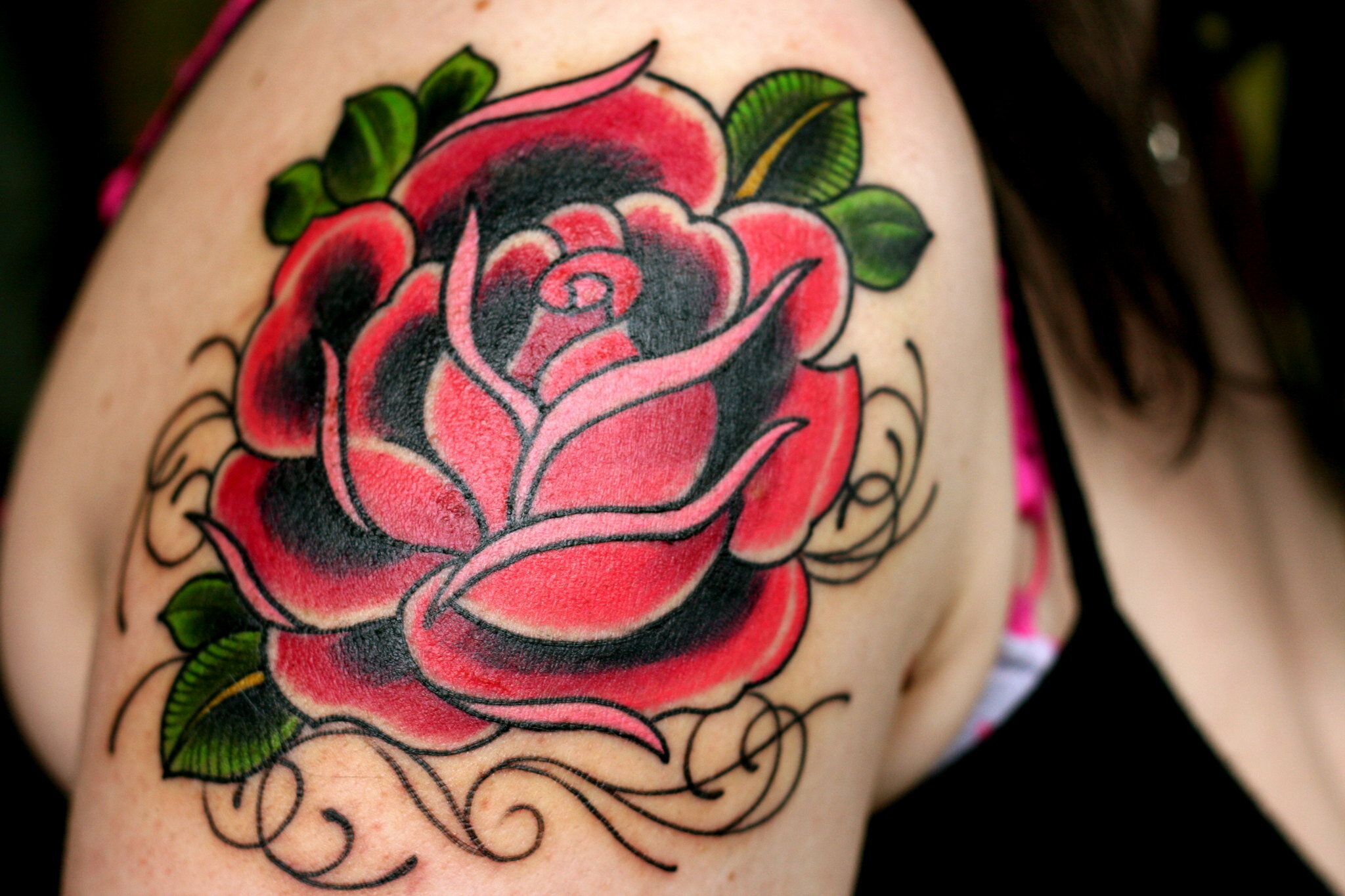 Tattooasha - The coverup of little Tigger underneath this new rose tattoo🌹💙  • • • • #bluerose #rose #love #florist #flower #bluetattoo #colourtattoo # rosetattoo #coverup #coveruptattoo #tattoo #tattoos #ink #tattooartist  #inked #tattooart #
