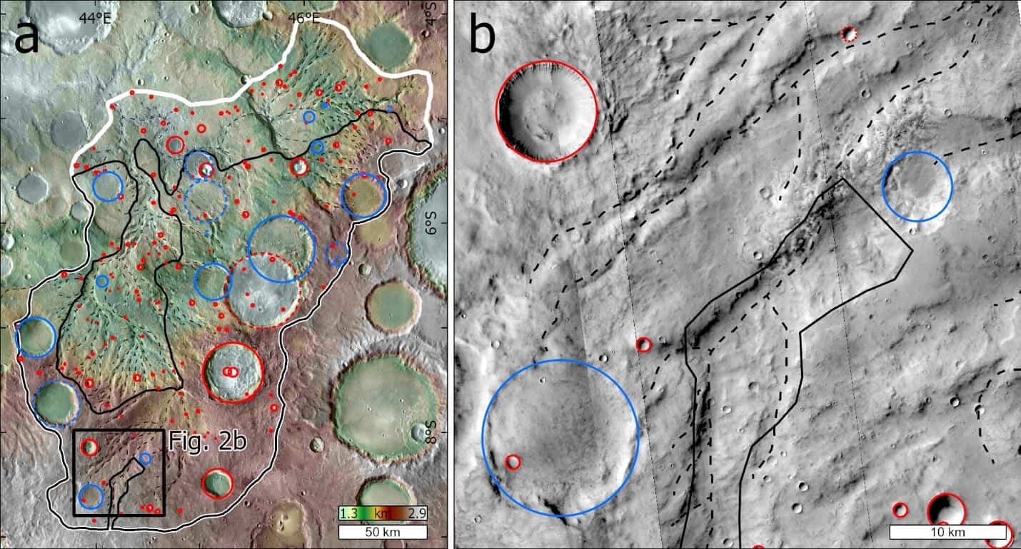 Water May Have Flowed Intermittently in Martian Valleys for Hundreds of Millions of Years