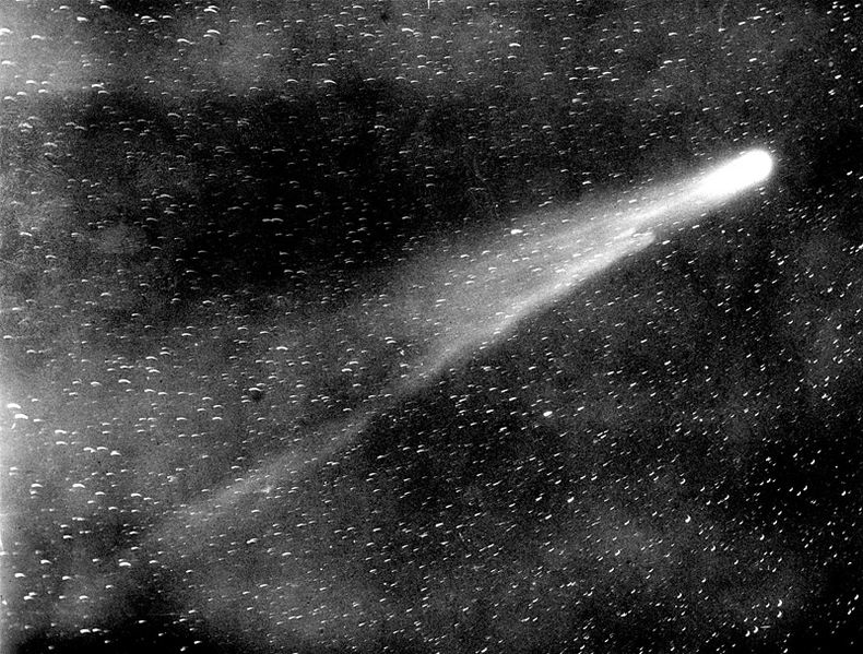 Halley's Comet PHOTO Comet Halley NASA Space Art Print Easter Island 1986