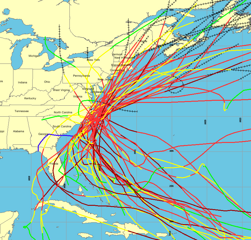 Noaa Atlantic Hurricane Tracking Chart
